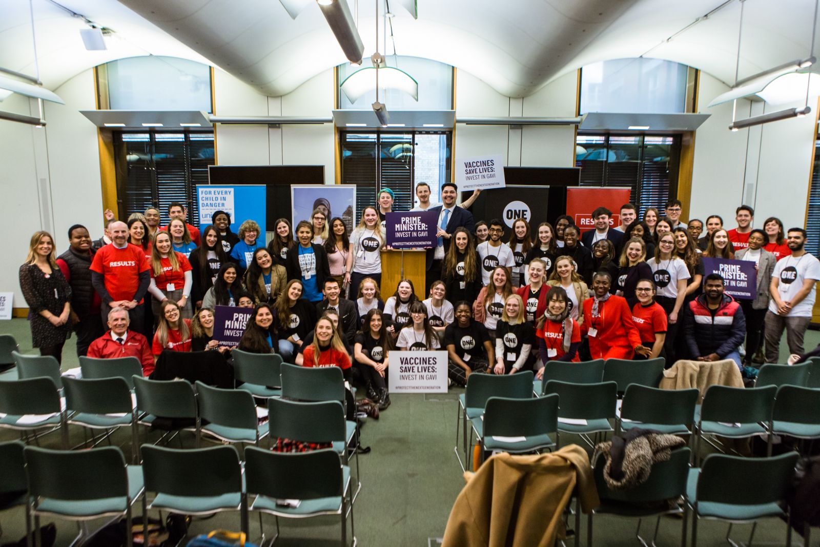 Group photo of advocates from all the organisations together in Portcullis House