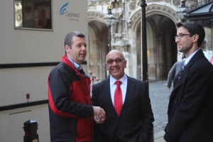 Virendra Sharma MP meets Dr Al Story, head of Find and Treat and matt Oliver of the APPG-TB