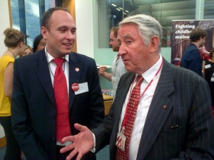 RESULTS' Executive Director, Aaron Oxley along with The Rt Hon. Lord Steel of Aikwood