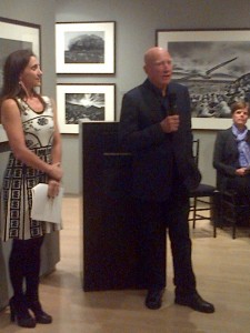 Salgado speaks to crowd